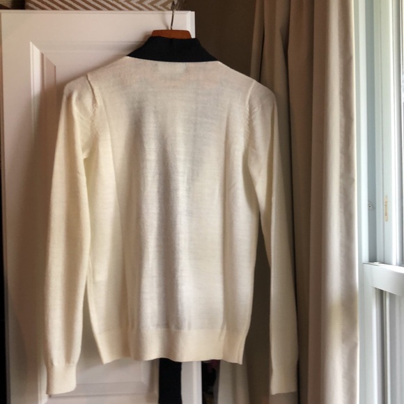 Few Moda New York Cream Black Bow Cardigan - Picture 5 of 5